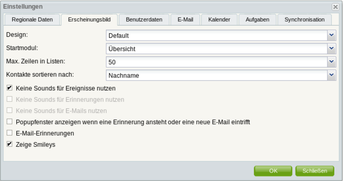 Groupware: E-Mail-Einstellungen - Rechenzentrum - Universität Greifswald